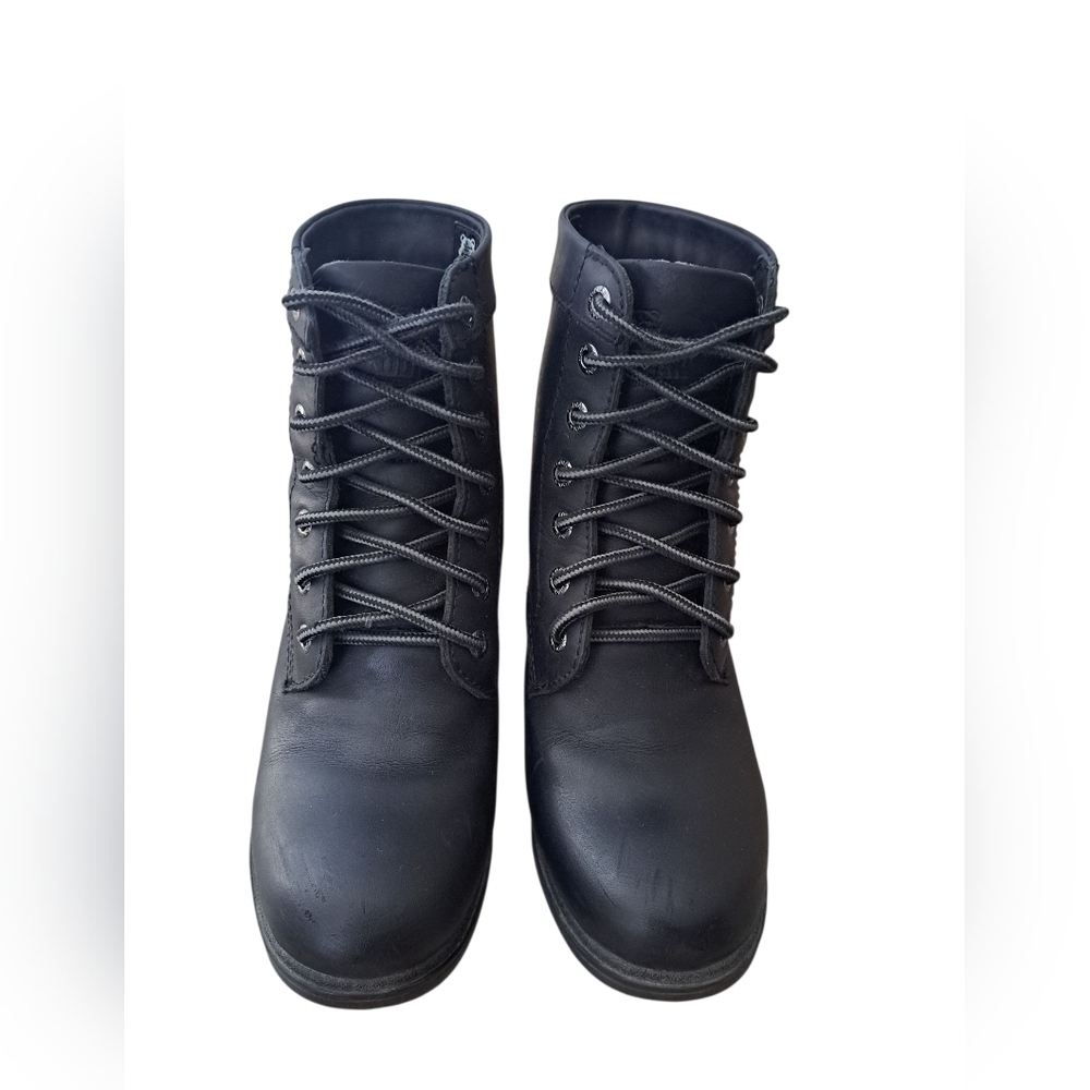 Kodiak Women's Waterproof Black Leather Ankle Boots Canada's Boots Size 7 - Picture 6 of 13